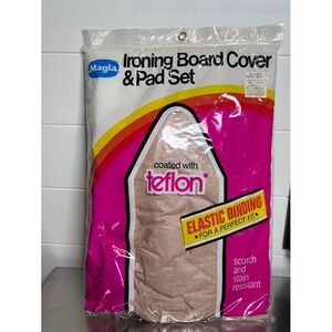 Magla Ironing Board Cover and Pad Set Teflon Coated‎ Elastic Binding NEW